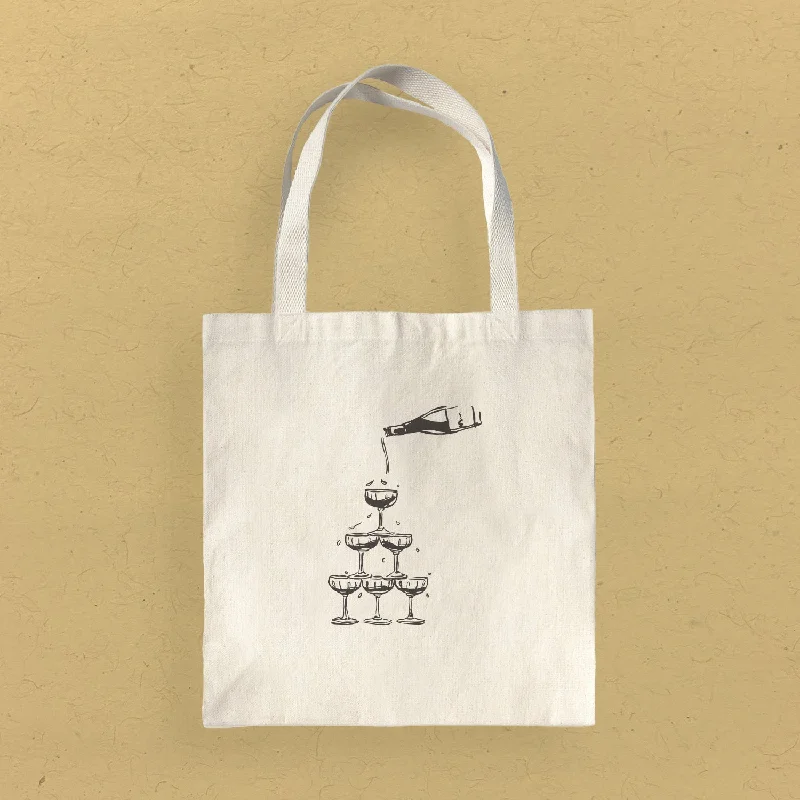 Tower of Glasses - Canvas Tote Bag