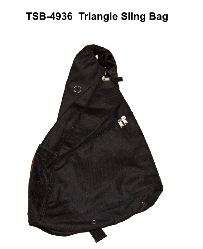 Triangle Sling Bag with 2 zip layers