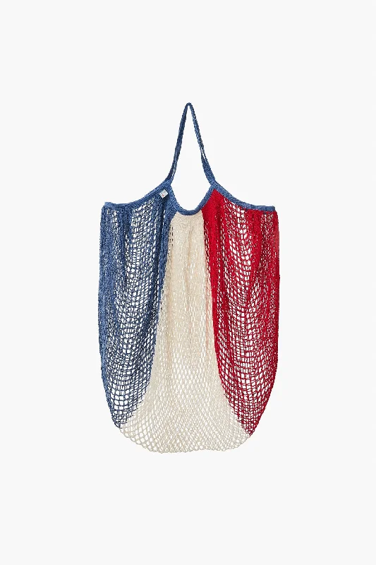 Tricolor French Market Bag