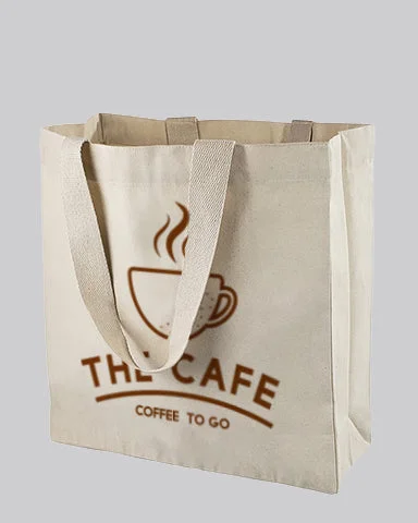 Ultimate Canvas Shopper Tote Bags Customized - Personalized Grocery Bags With Your Logo - TF255