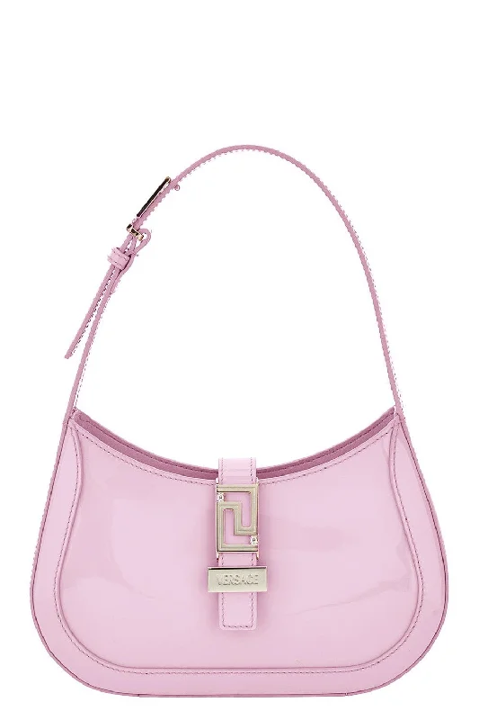 Greca Goddess Small Hobo Bag - English Rose