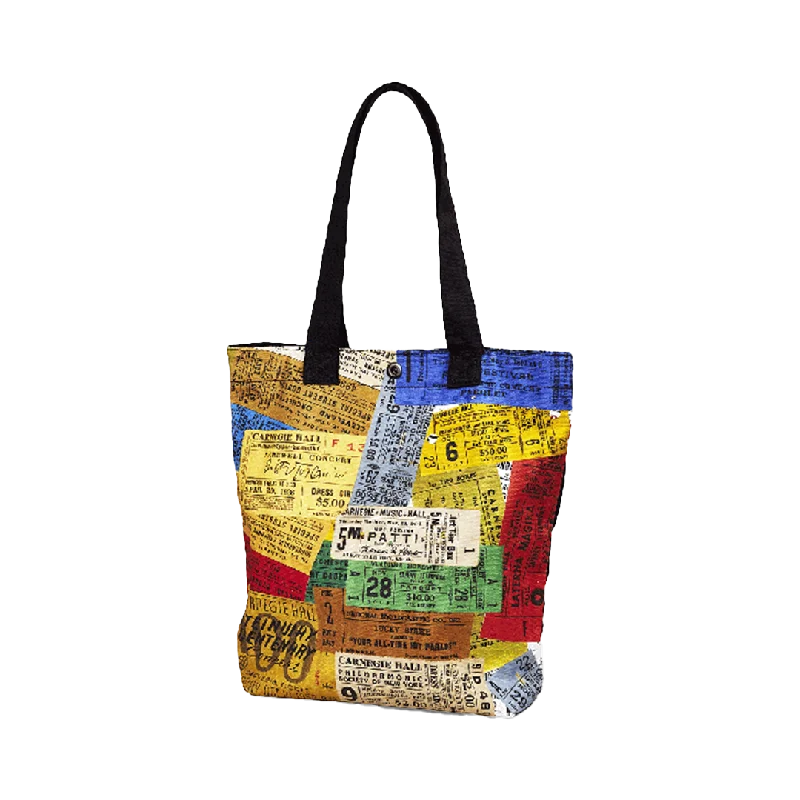 Bicast Leather Tote | Historical Tickets