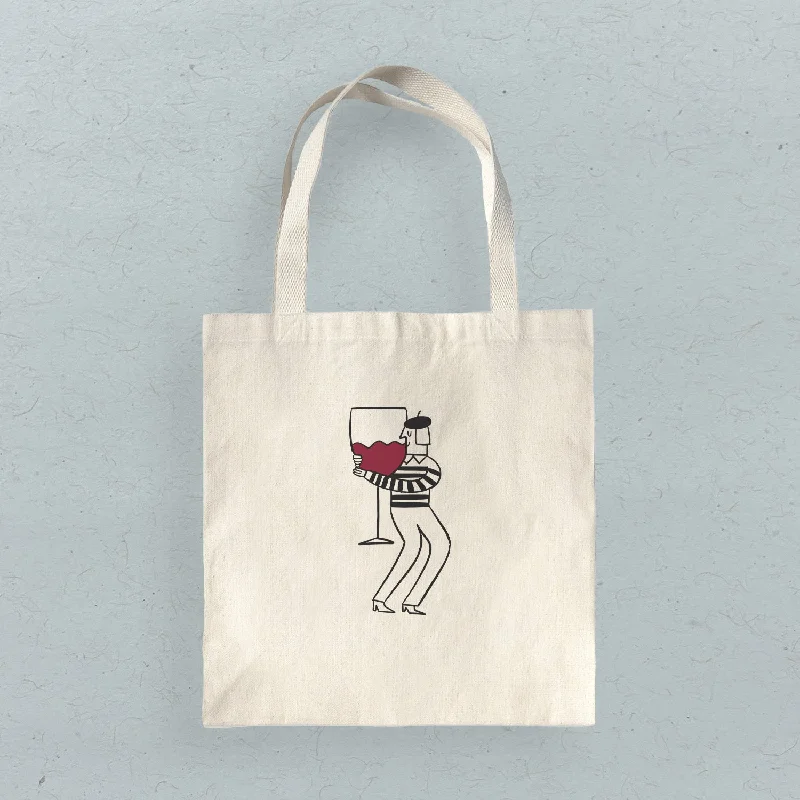 Wine Hugger - Canvas Tote Bag