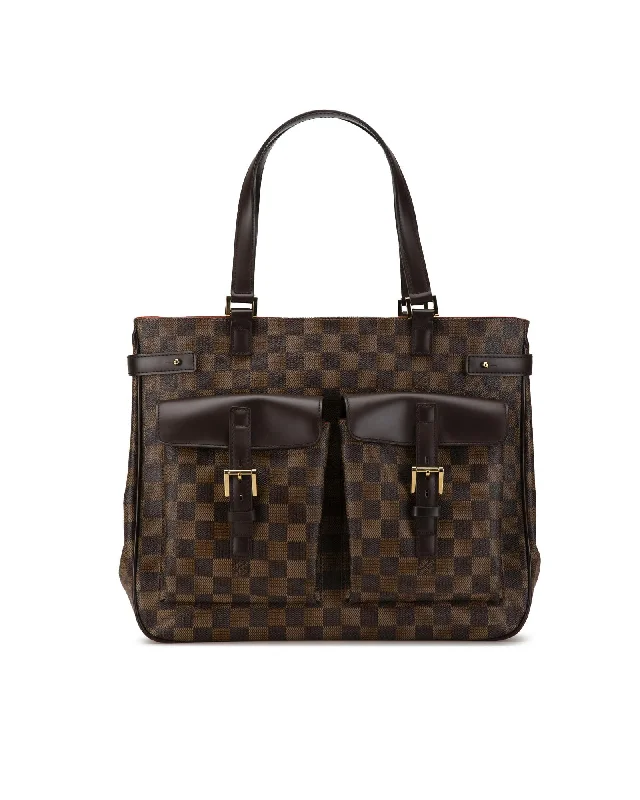 Louis Vuitton Cabas Piano Damier Ebene Canvas Tote Bag