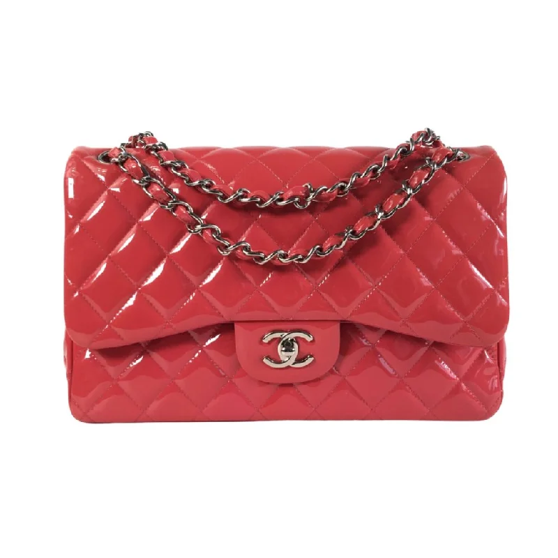 Chanel Classic Flap Jumbo Pink Patent