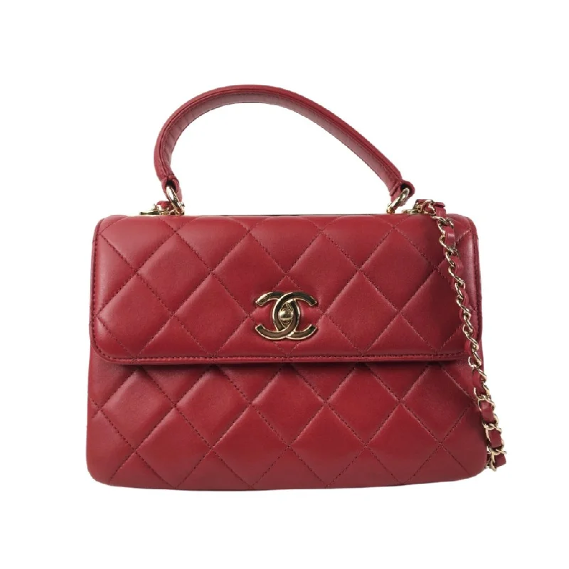 Chanel Trendy CC Small Red Lambskin