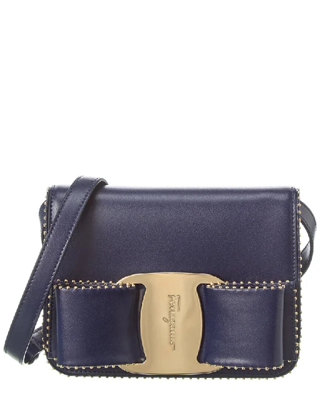 Ferragamo Vara Bow Leather Crossbody