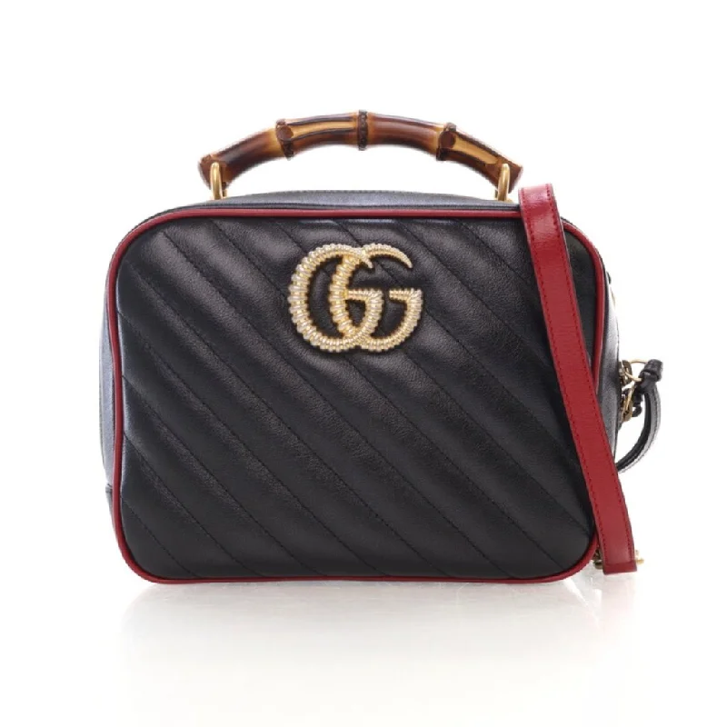 Gucci Marmont Torchon Bamboo Top Handle