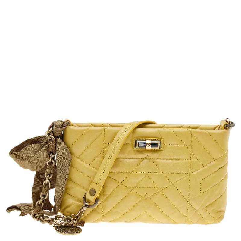 Lanvin Quilted Leather Happy Pocket Crossbody Bag