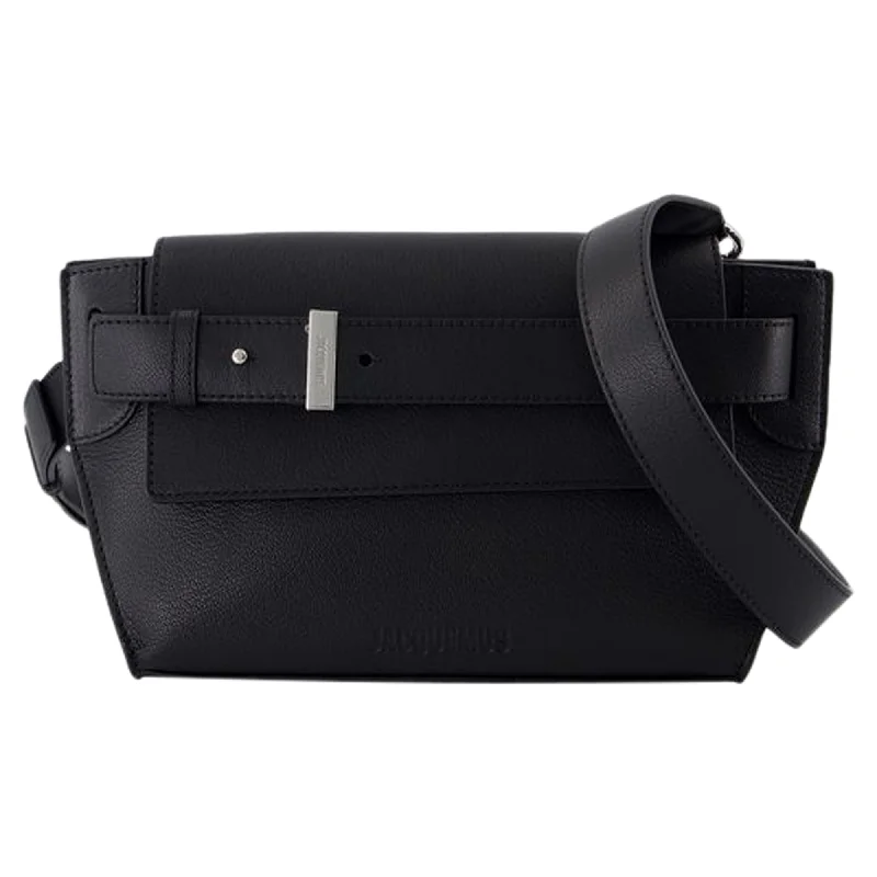 Le Messenger Capri Crossbody - Jacquemus - Leather - Black