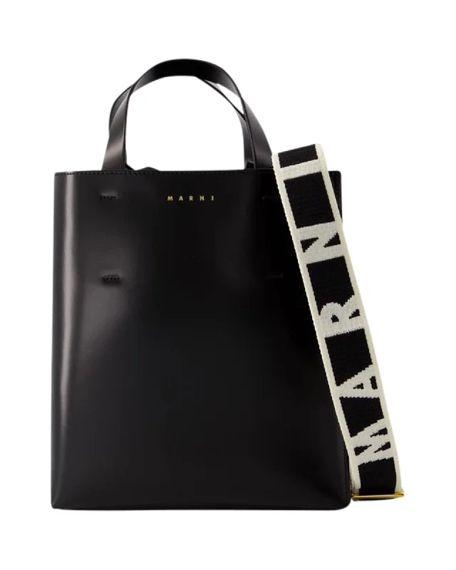 Museo Small Crossbody - Marni - Leather - Black