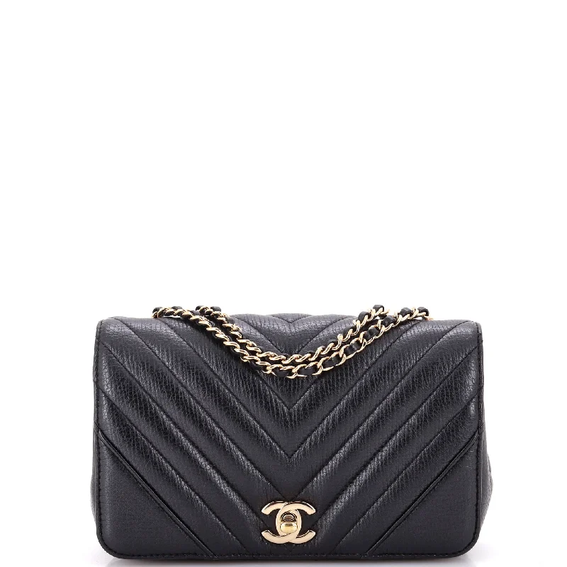 Statement Flap Bag Chevron Calfskin Mini