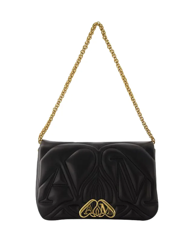 The Seal Crossbody Bag - Alexander McQueen - Leather - Black