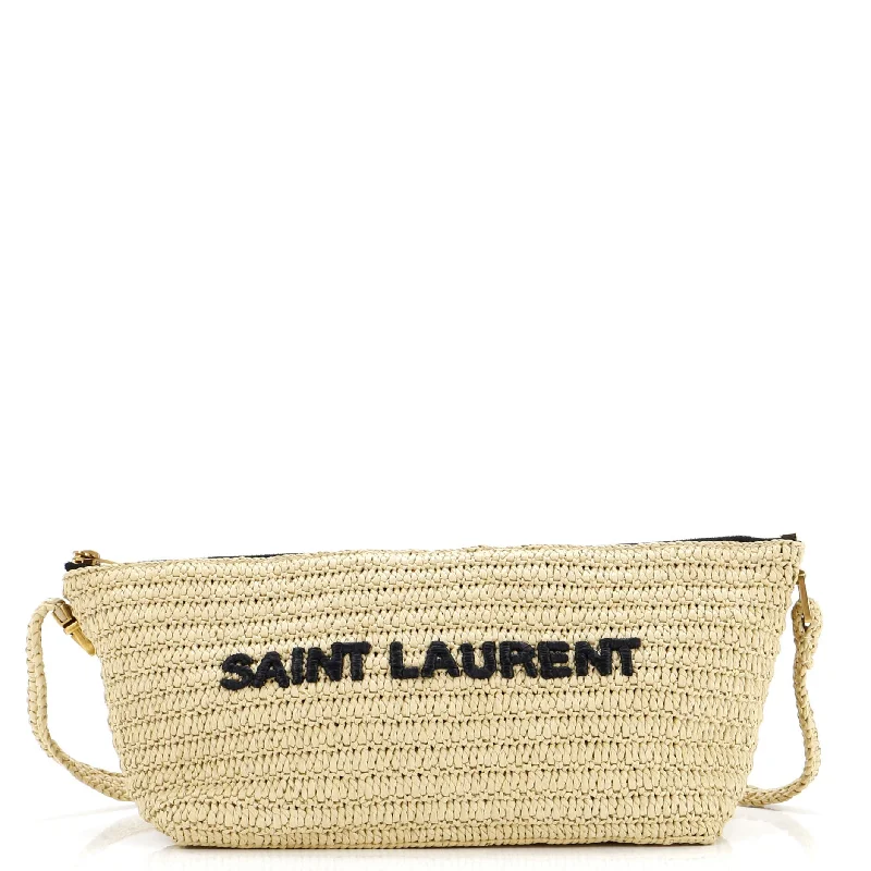 Tuc Logo Crossbody Bag Woven Raffia