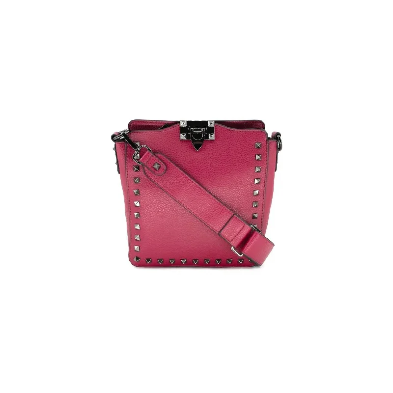 Women's Studded Crossbody Bag In Fuchsia