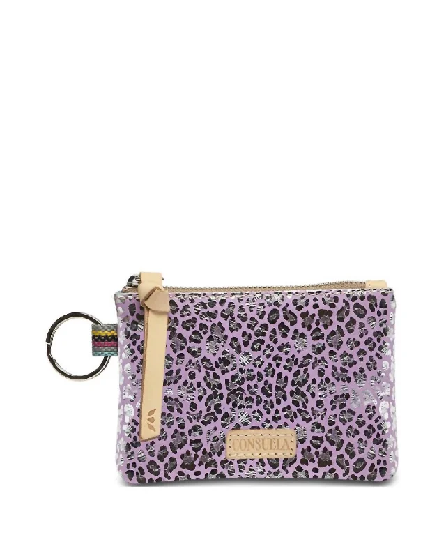 Women's Viv Pouch In Purple,silver